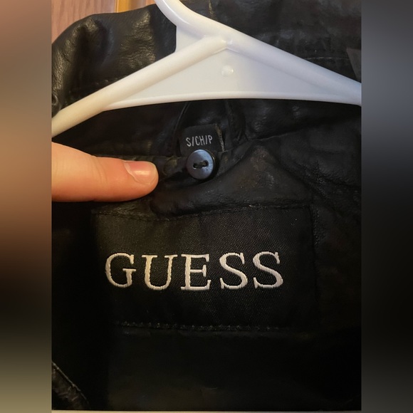 GUESS Brand Black “Leather” Jacket S - Picture 4 of 8